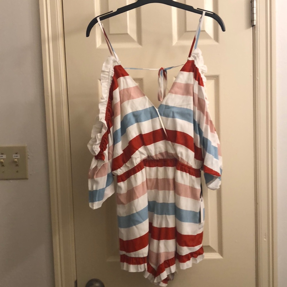 NWT Lovers and Friends Cold Shoulder Romper